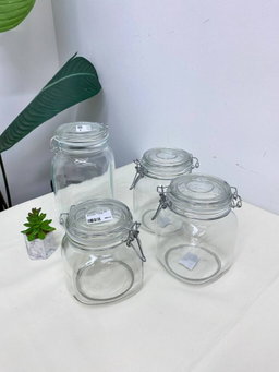 KORKEN GLASS JAR SQUARE