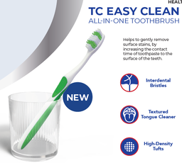 Easy Clean All in One Toothbrush ( Purple)