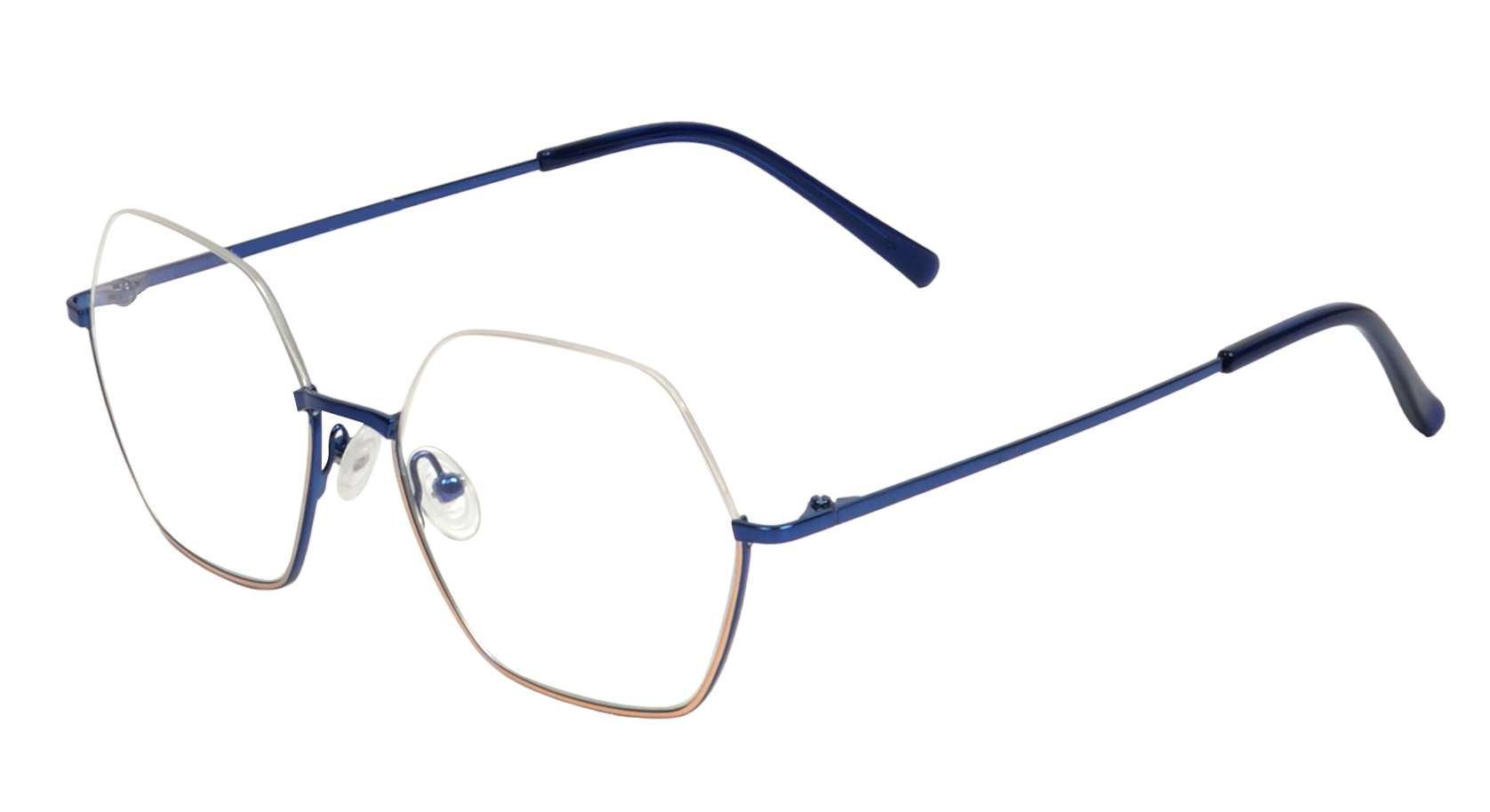 LOCAO |AGATHA |Half Rim |Metal |BLUE-Metal |53-17-140_6