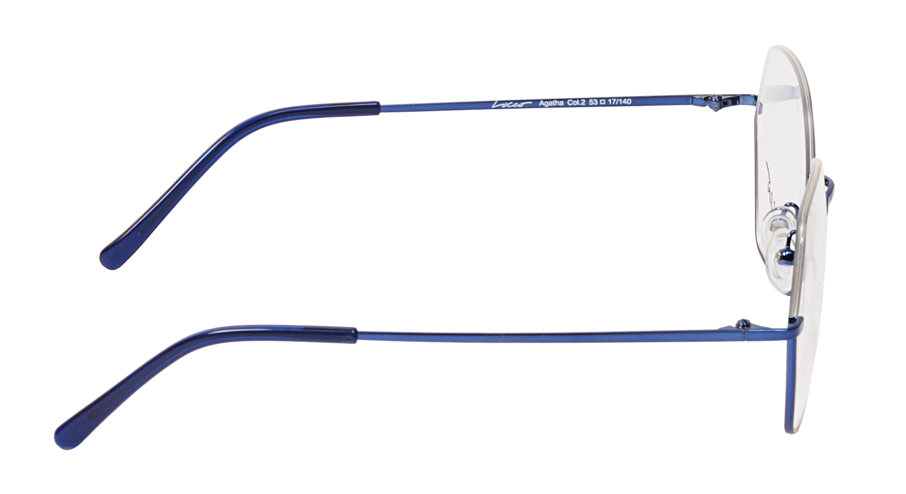 LOCAO |AGATHA |Half Rim |Metal |BLUE-Metal |53-17-140_3