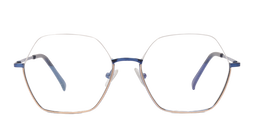 LOCAO |AGATHA |Half Rim |Metal |BLUE-Metal |53-17-140