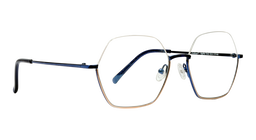 LOCAO |AGATHA |Half Rim |Metal |BLUE-Metal |53-17-140
