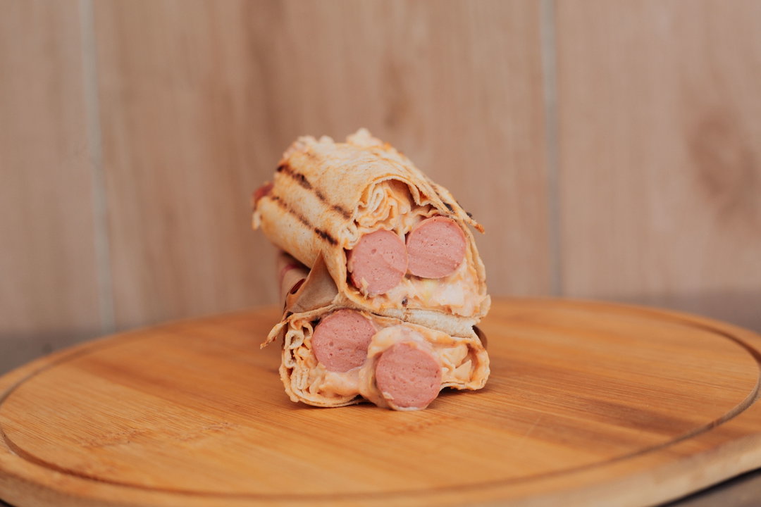 Special Double - Chicken & Beef Shawarma with 2 Sausage (King Size)