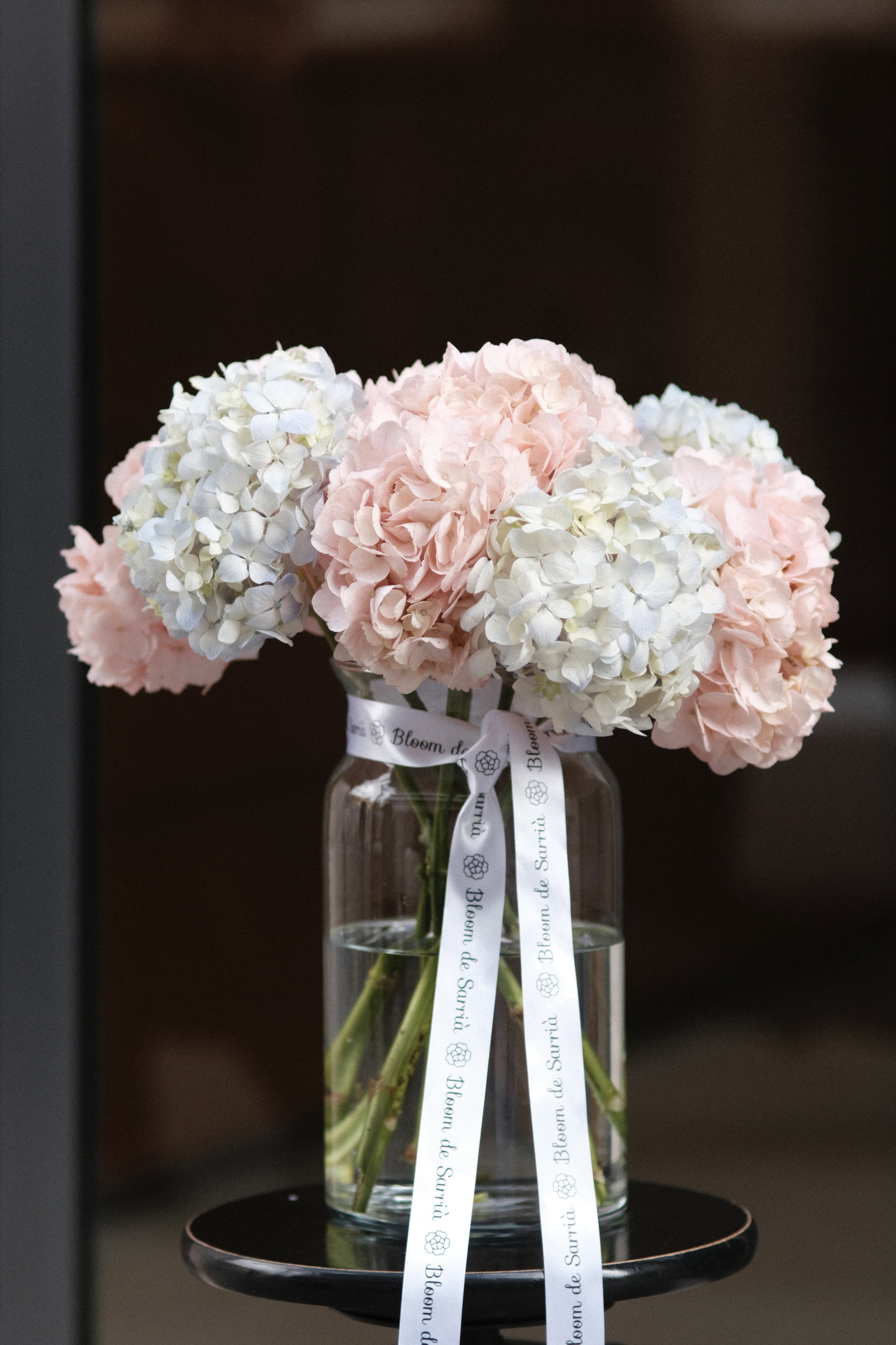 Hydrangeas In A Vase _0