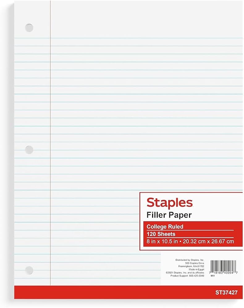 Filler Paper (Folder/Ruled Leaves)