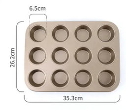 Formas para Cup Cake 12un Aço Carbono