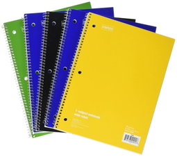1 Subject Spiral Notebook