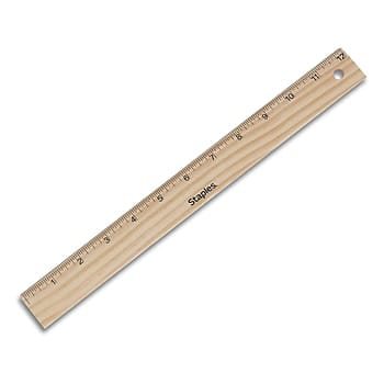 12" Wooden Ruler