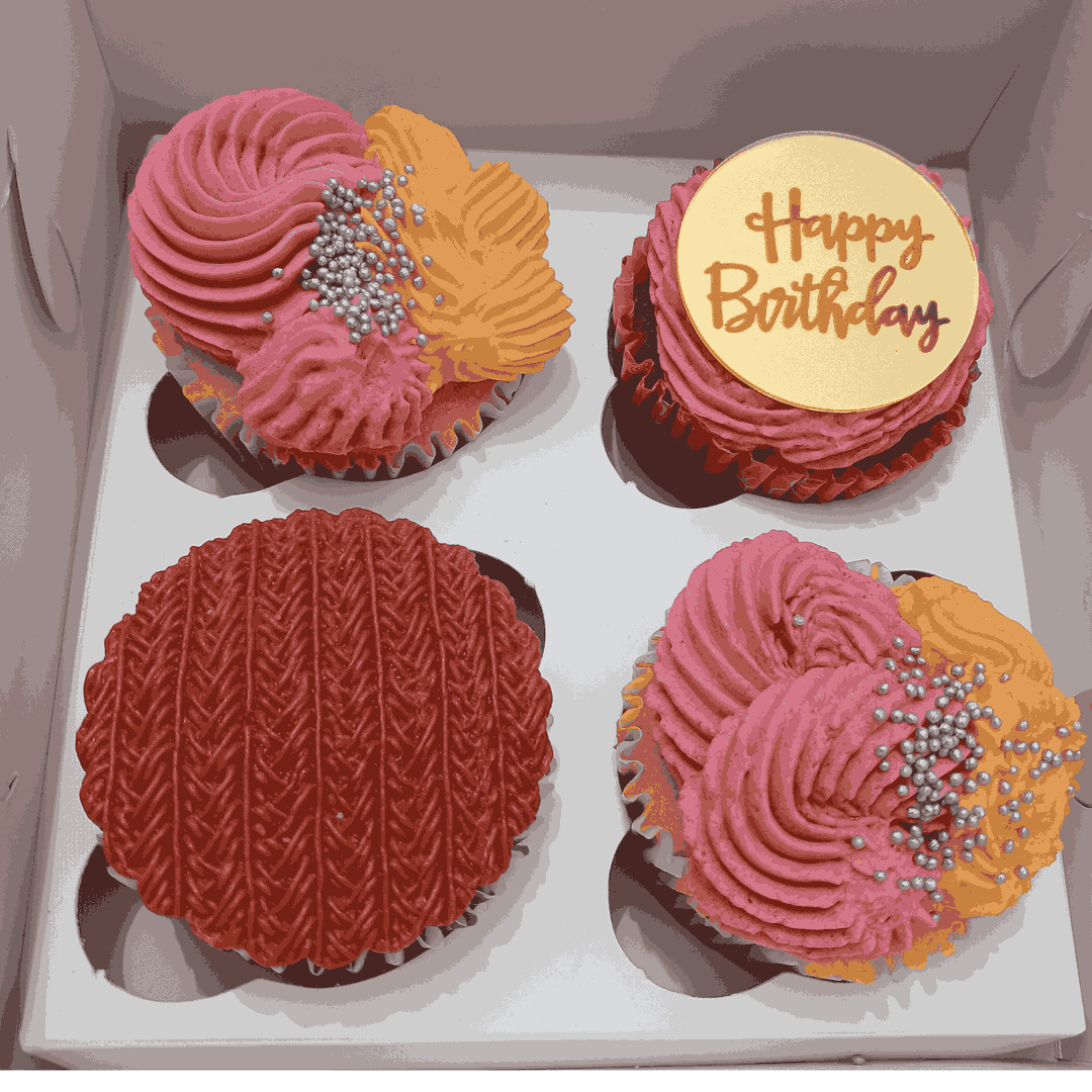 Box of 4 Cupcakes 