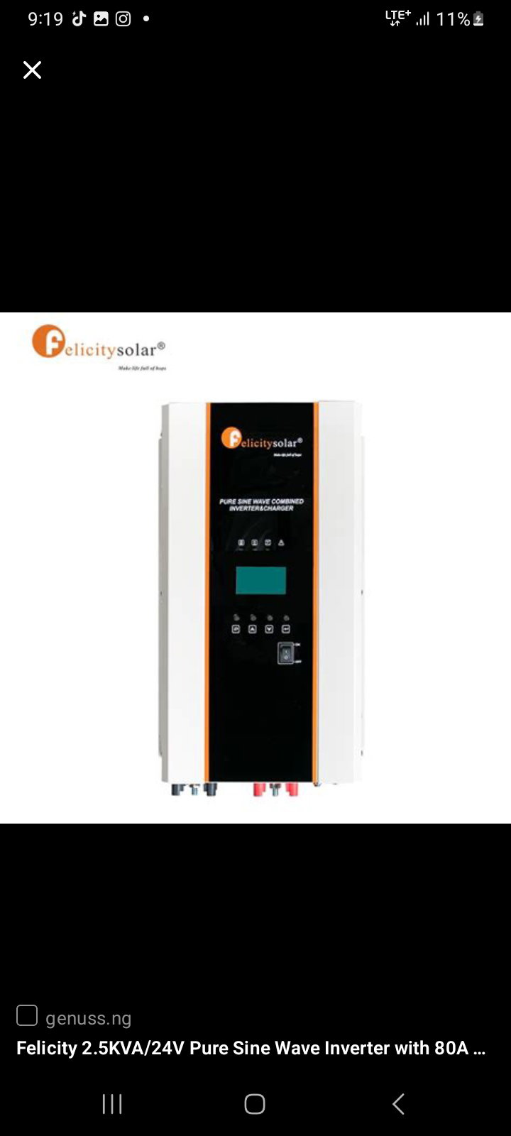 Felicity 3.5KVA/24V None Hybrid Inverter _0