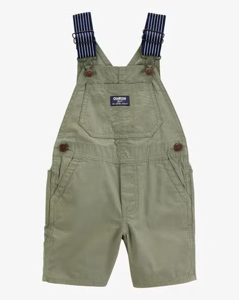 Green Canvas Shortalls (3mths to 5T)_0