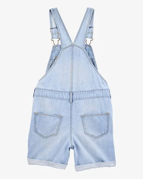 Kid Iconic Denim Shortalls _1