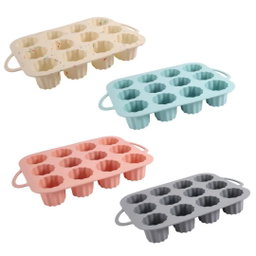 Formas Silicone para cup cake 12 furos