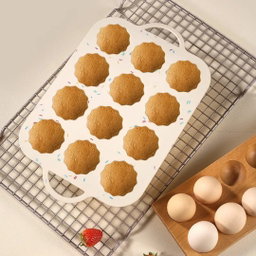 Formas Silicone para cup cake 12 furos