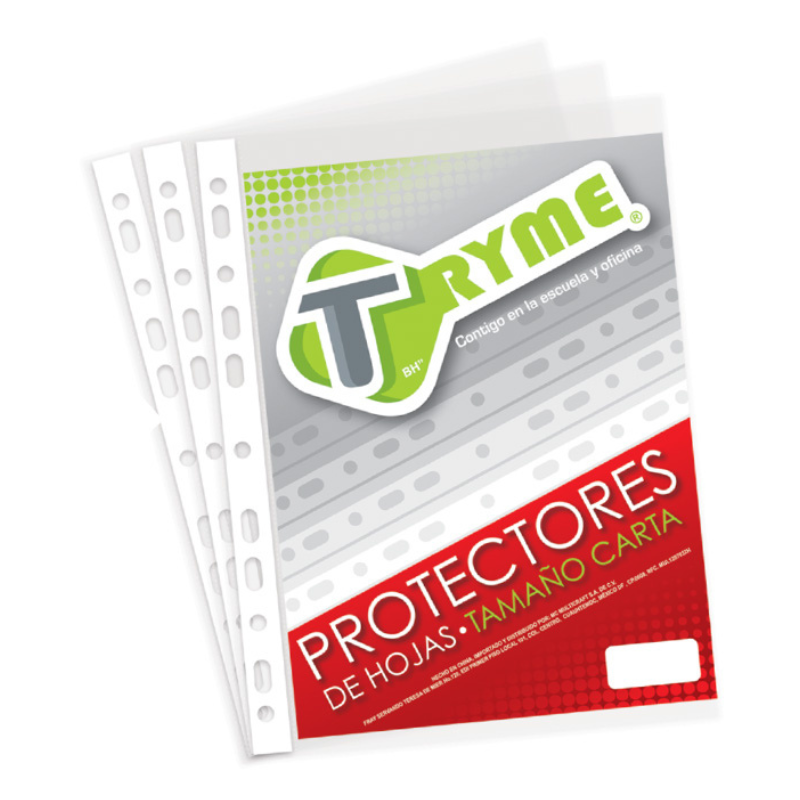 Protector de hojas Tryme C/100pza. 