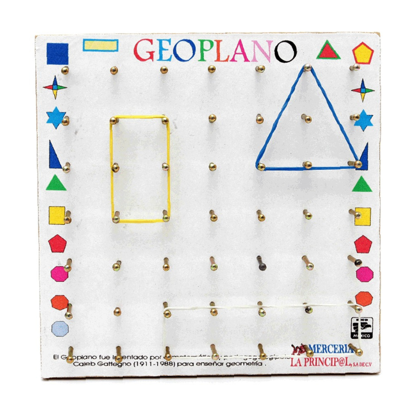 Geoplano de Madera 20 X 20cm