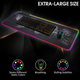 Mousepad Gaming RGB de Mapa de Mundo (80cm x 30cm)