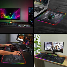 Mousepad Gaming RGB de Mapa de Mundo (80cm x 30cm)