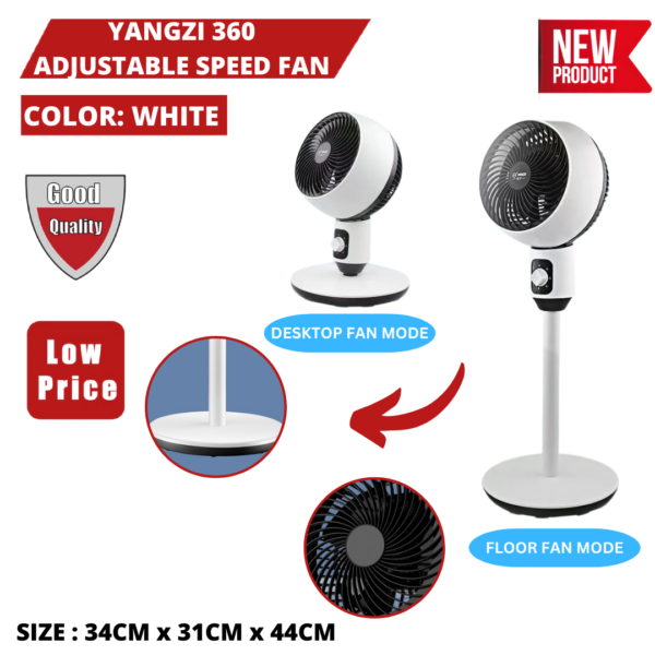 YANGZI 360 ADJUSTABLE SPEED FAN