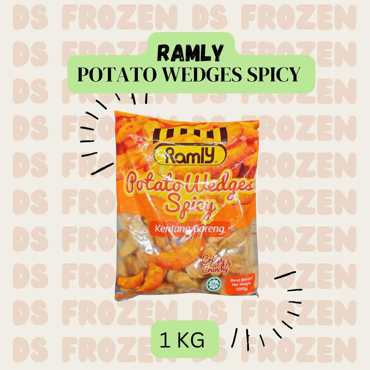 RAMLY POTATOES WEDGES SPICY ( 1 KG )_0