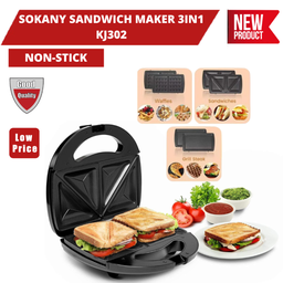 SOKANY SANDWICH MAKER 3in1 KJ302