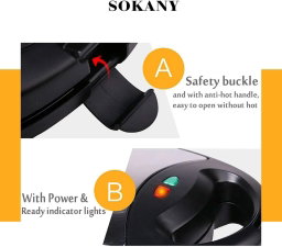 SOKANY SANDWICH MAKER 3in1 KJ302