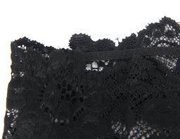 Black  Floral Lace Panty