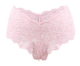 Pink Floral Lace Panty 