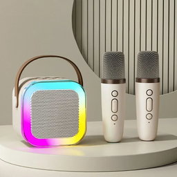 K12 KARAOKE SPEAKER TWO MICROPHONE