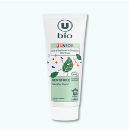 U Dentifrice Bio - Dès 6 ans Arôme Menthe Verte, tube de 75ml