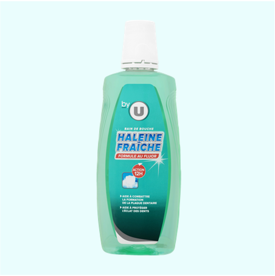 U Bain de bouche classique fraîcheur Flacon 500ml