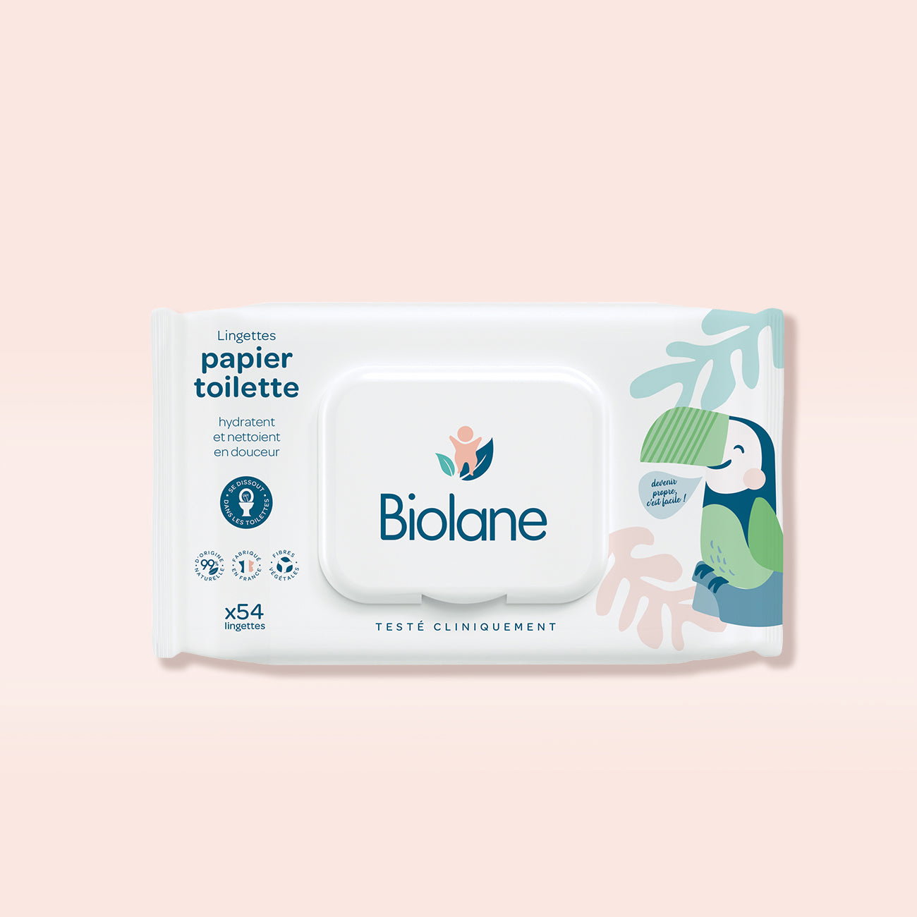 Biolane Lingettes papier toilette - 54 unités_0
