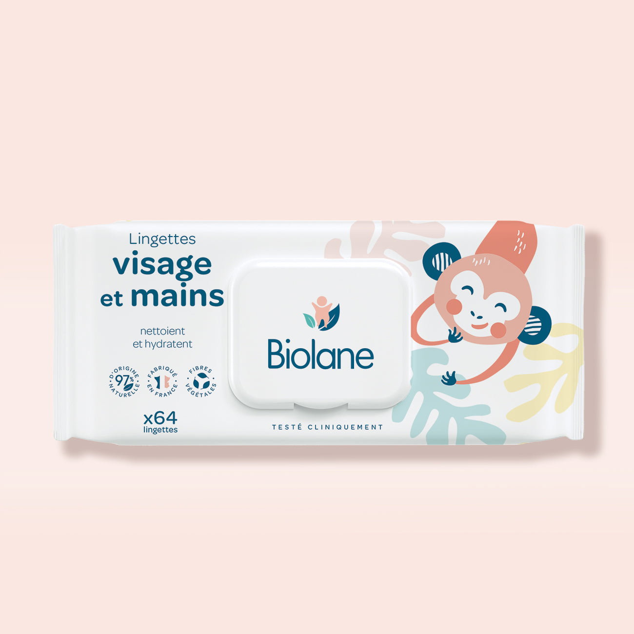 Biolane Lingettes visage et mains - 64 unités_0
