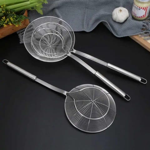 Espumadeira De Cozinha De Aço Inox Separador De Óleo_0