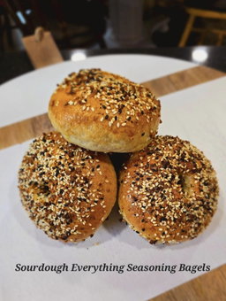 Everything Sourdough Bagels
