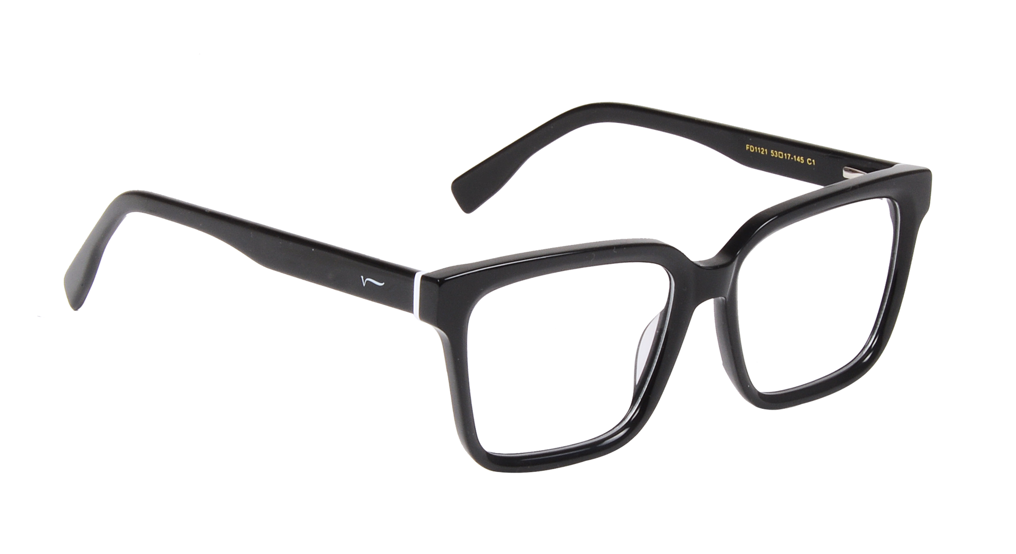 ACETATE |FD1121 |Full Rim |Acetate |BLACK-Acetate |53-17-145_0