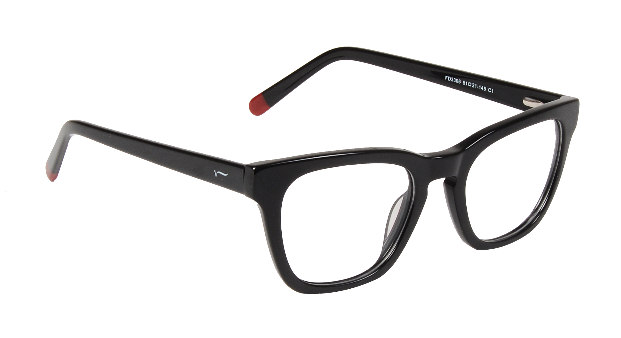 ACETATE |FD3308 |Full Rim |Acetate |BLACK-Acetate |51-21-145_0