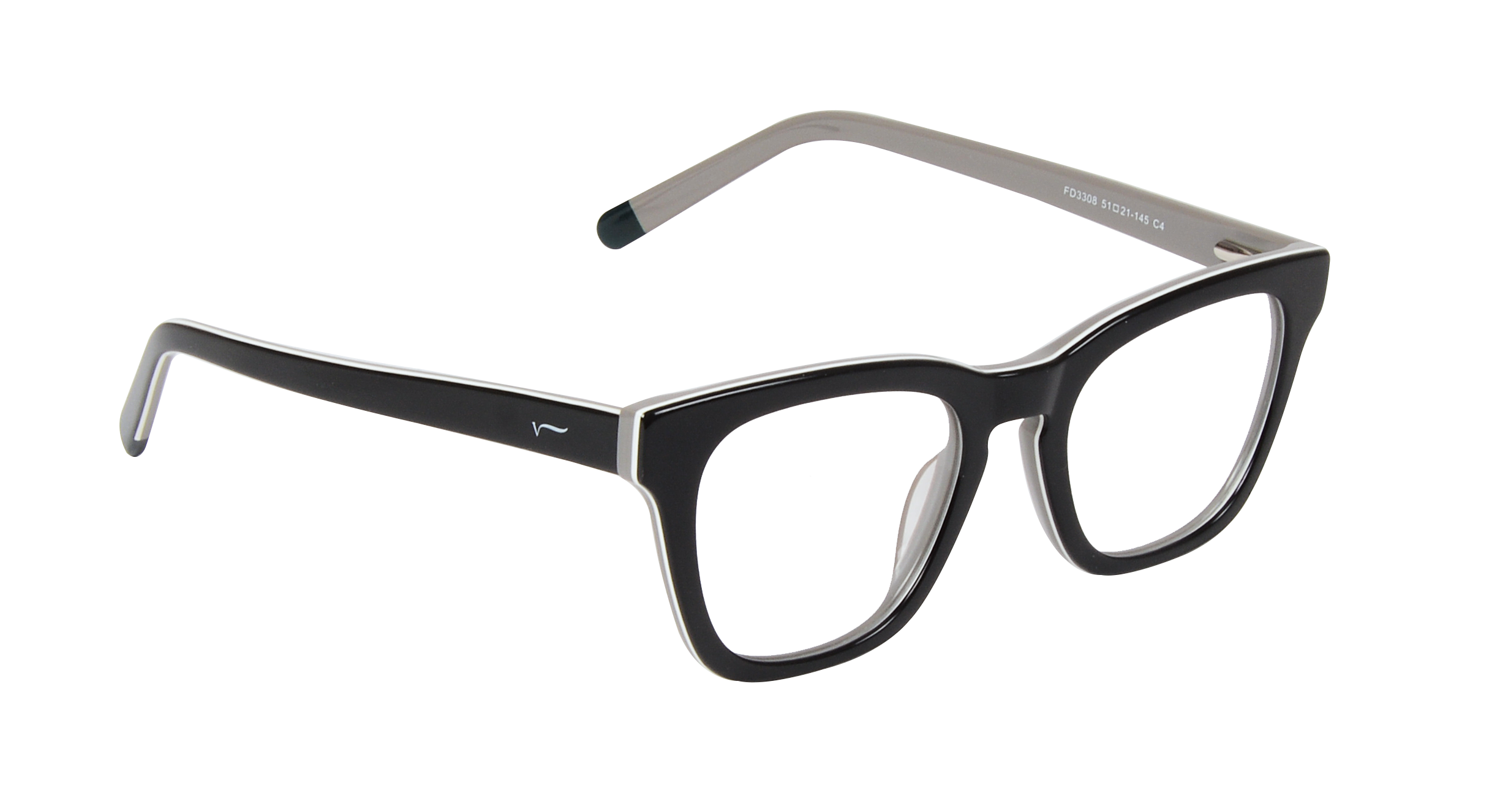 ACETATE |FD3308 |Full Rim |Acetate |GREY-Acetate |51-21-145