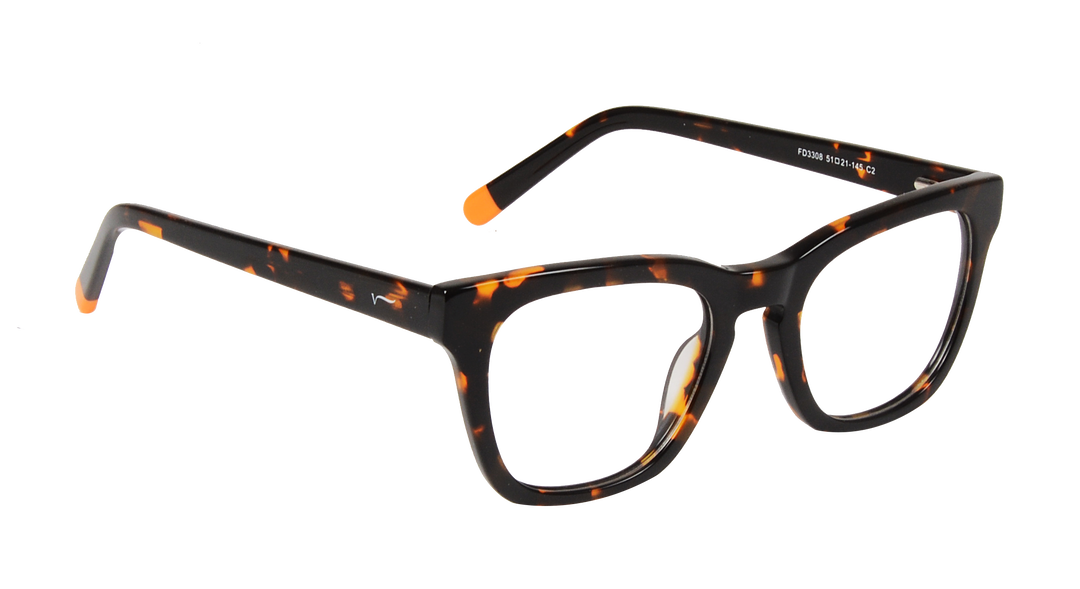 ACETATE |FD3308 |Full Rim |Acetate |TIGER PRINT-Acetate |51-21-145