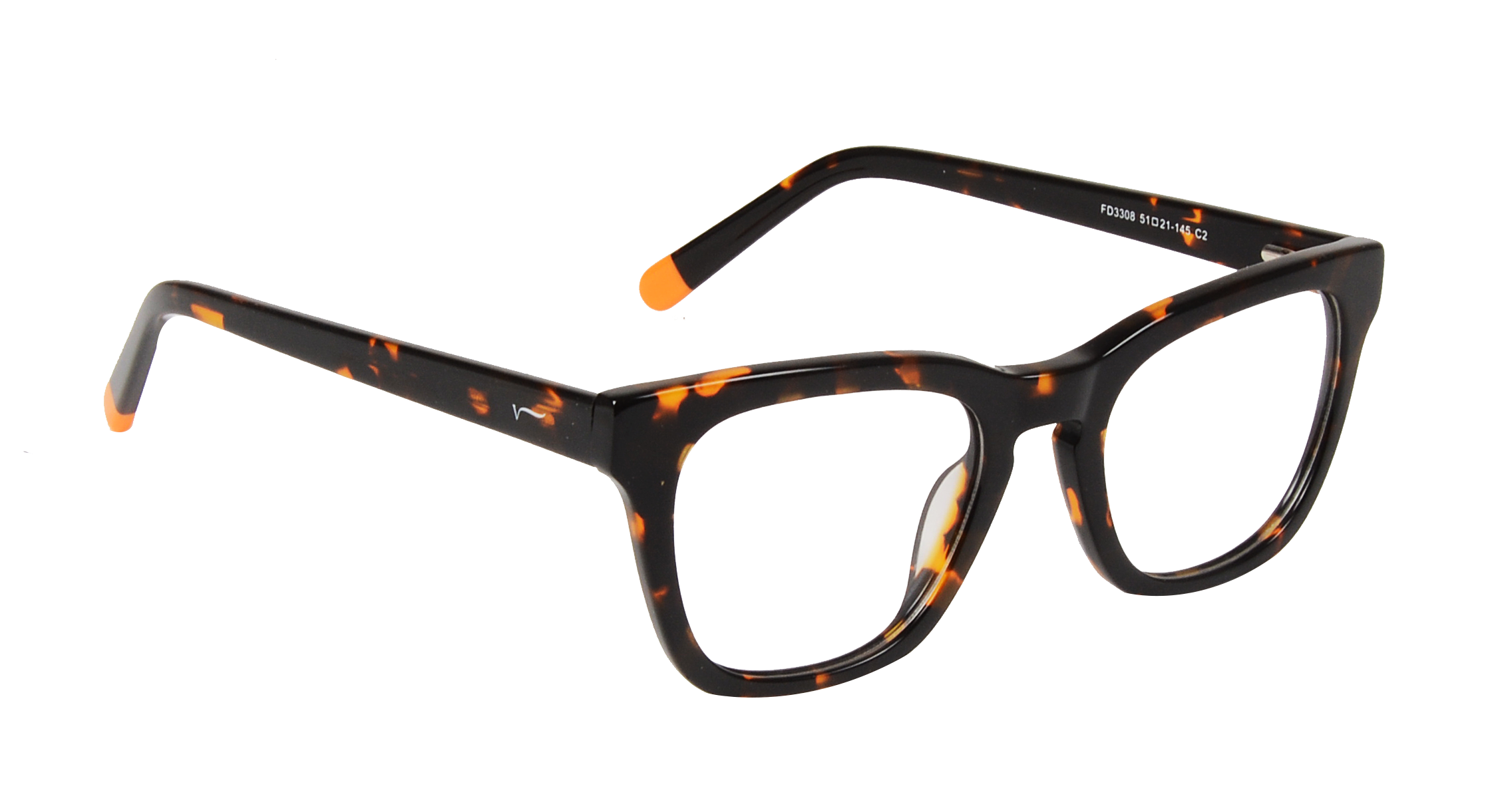 ACETATE |FD3308 |Full Rim |Acetate |TIGER PRINT-Acetate |51-21-145