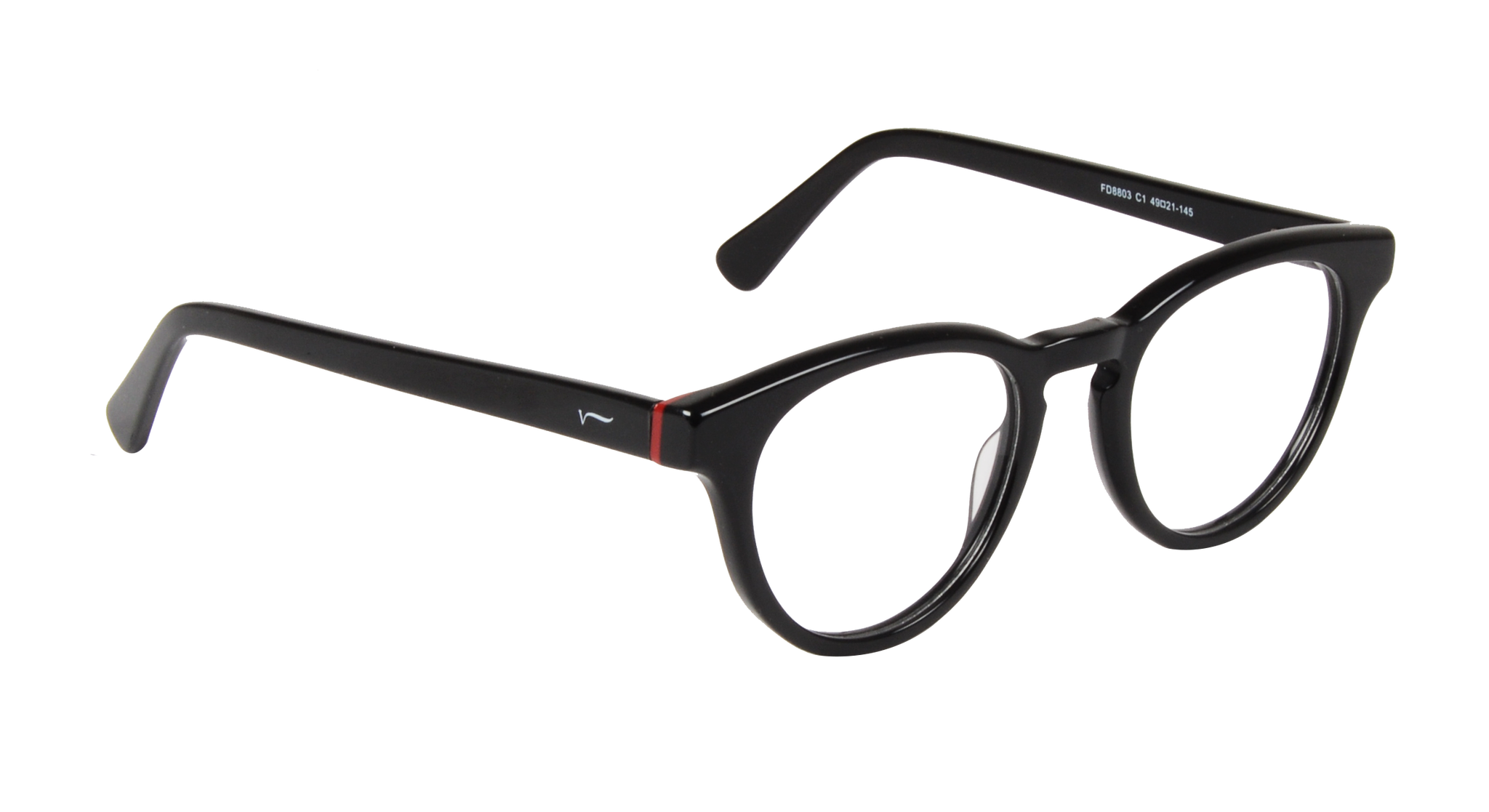 ACETATE |FD8803 |Full Rim |Acetate |BLACK-Acetate |49-21-145_0