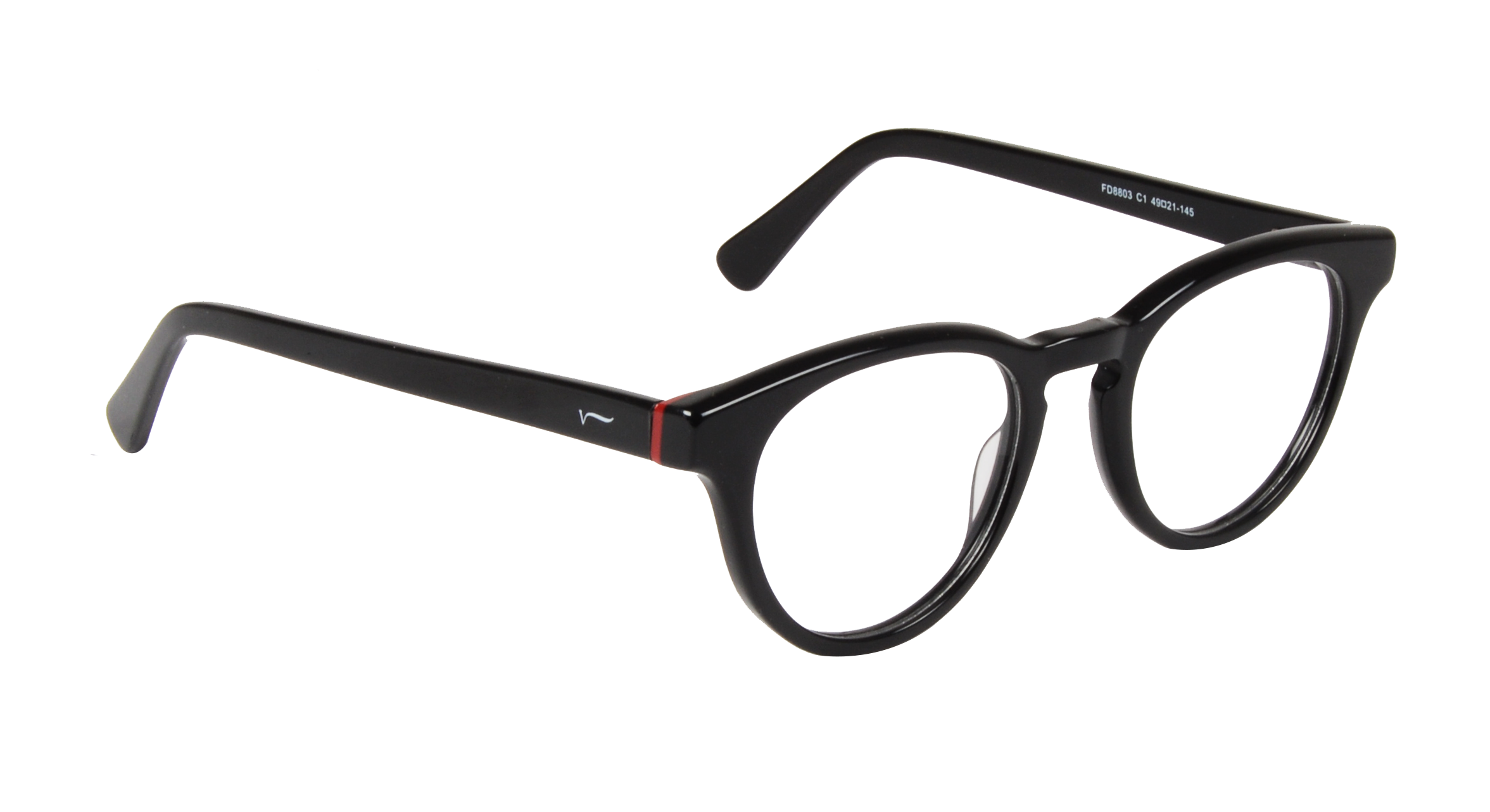 ACETATE |FD8803 |Full Rim |Acetate |BLACK-Acetate |49-21-145