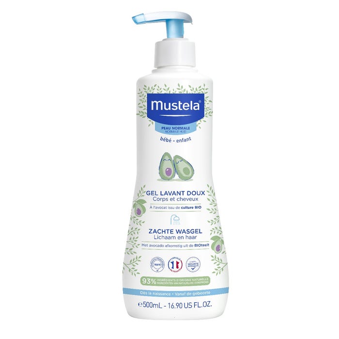 MUSTELA Gel Lavant Doux à l'Avocat 500ml_0