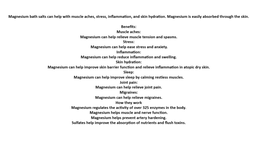 Magnesium Bath Salts (unscented) 250g