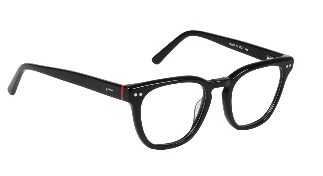 ACETATE |FD8807 |Full Rim |Acetate |BLACK -Acetate |50-21-145