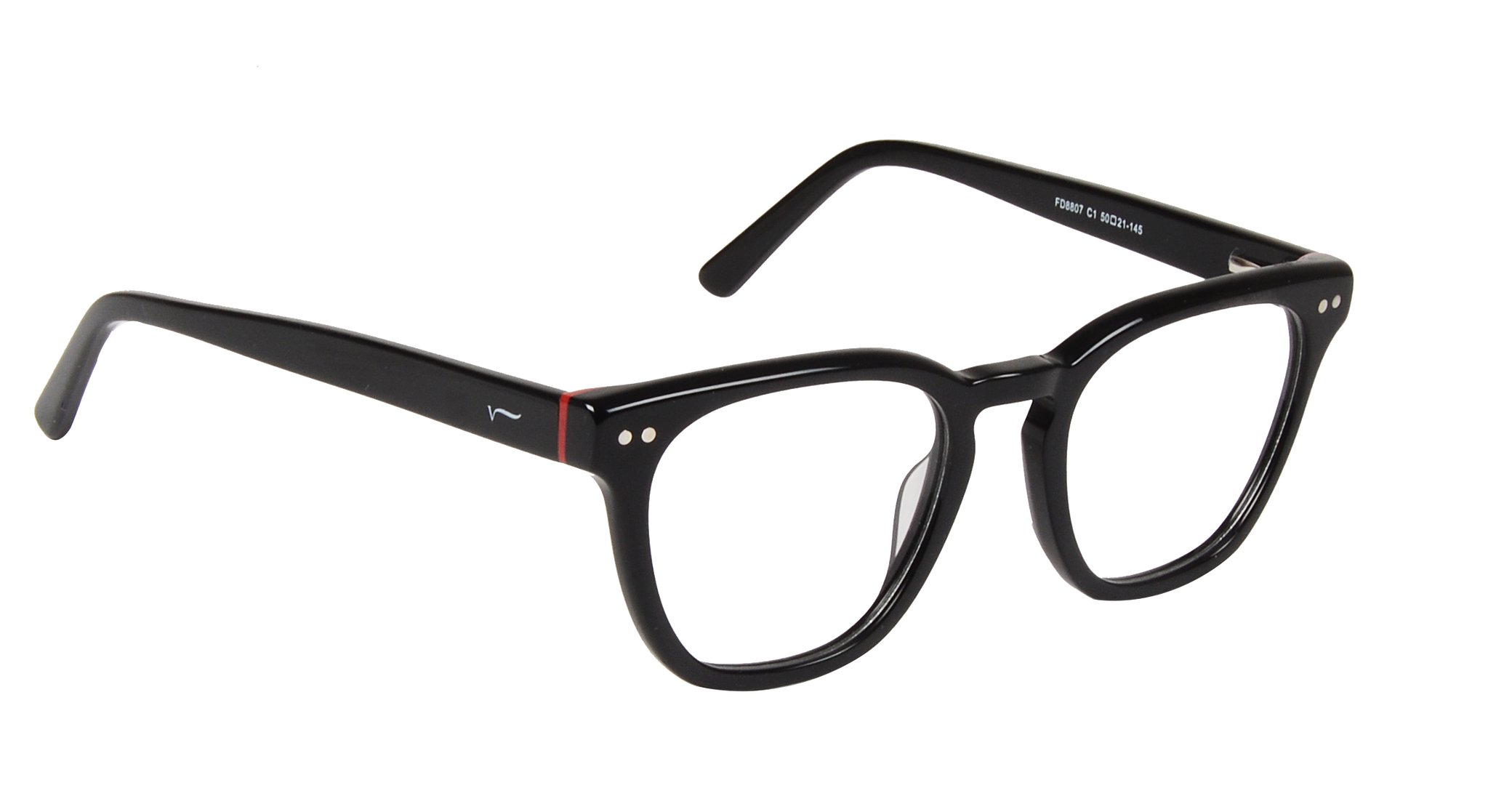 ACETATE |FD8807 |Full Rim |Acetate |BLACK -Acetate |50-21-145_0