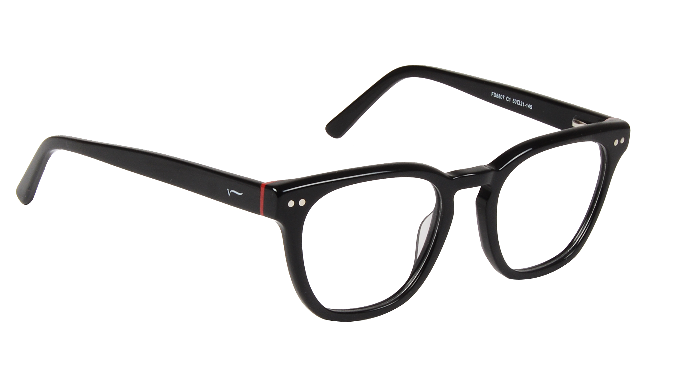 ACETATE |FD8807 |Full Rim |Acetate |BLACK -Acetate |50-21-145