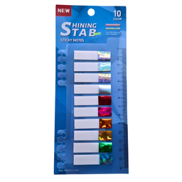 Notas Adhesivas transparentes 10 colores 