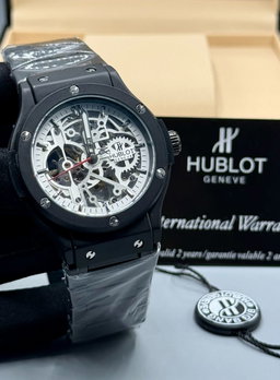 Hublot Skeleton Dial Stainless Steel Watch