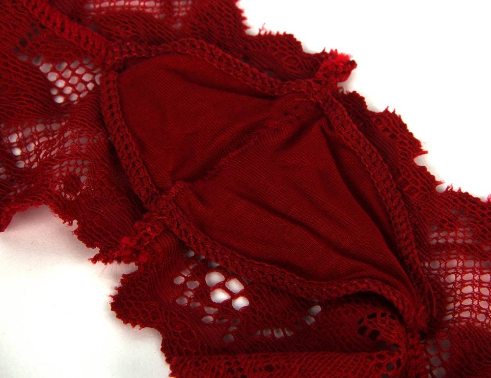Red Floral Lace Panty 